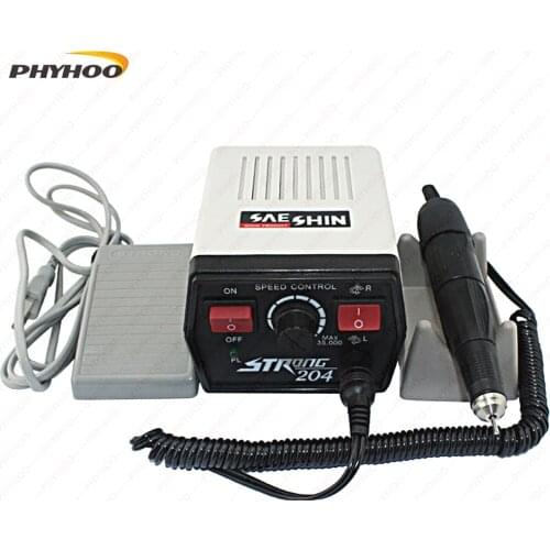 Jewelry Tools Strong 204 with 102L Electric Micro Motor Dental jewelry engraving nail beauty polisher School teaching grinder
