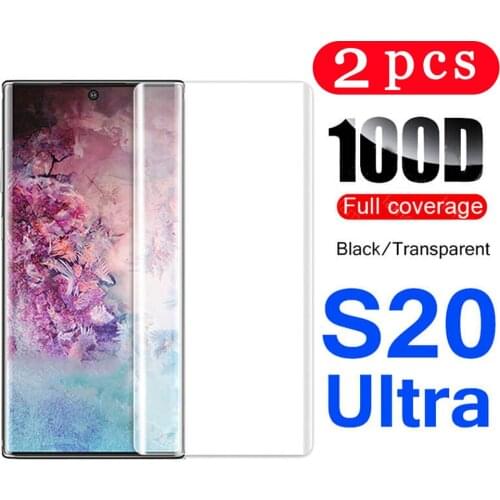 2Pcs 9D tempered glass for samsung galaxy s20 ultra s10e s10 lite s9 s8 plus s7 edge protective film phone screen protector