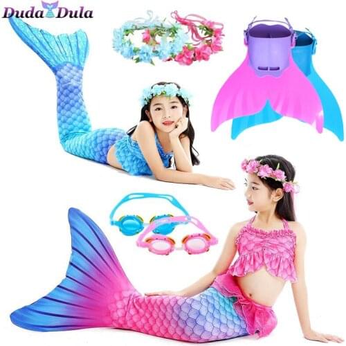 NEW Arrival!Little Mermaid Tail Cosplay Mermaid Costume Swimming Bathing Suit with Flipper Mermaid Tail Cosplay Mermaid Party