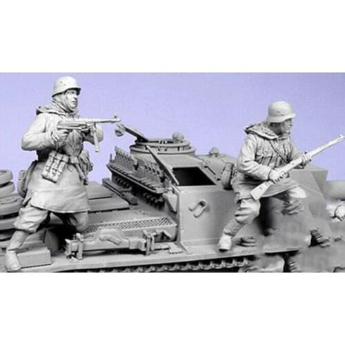 1/35 Soldiers in Fighting (no tank) Unpainted Resin Figure Building Kit