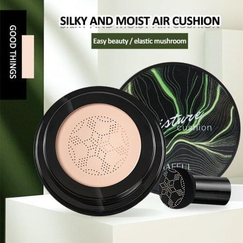 2 Colors Air Cushion Foundation Concealer With Mushroom Head Sponge Face Makeup Long Lasting Moisturizing CC BB Cream