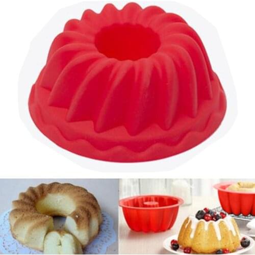 2Pcs Spiral Ring Cooking Silicone Cookies Mold Bakeware Kitchen Bread Cake Decorate Tool Cake Mould Pastry Pan Kitchen Accessory