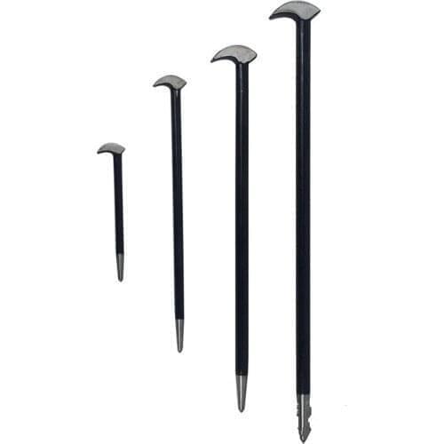 4pcs hook shaped round crowbar rod 6 "12" 16 "20". pry bar Round rod nail puller Free shipping
