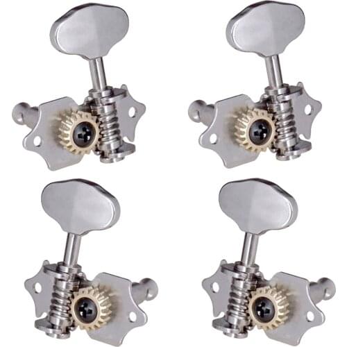 4pcs 2L2R Ukulele Tuners Tuning Pegs Machine Heads Accessories Silver