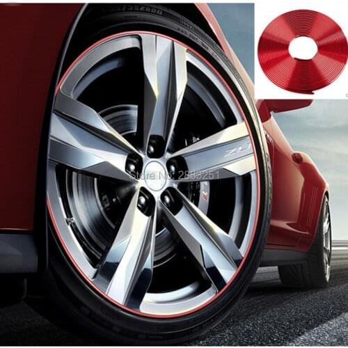 8m car accessories chrome protection wheel Rim light frame decoration for mazda 3 6 2 5 CX-5 cx5 CX-7 CX-3 323 ATENZA styling