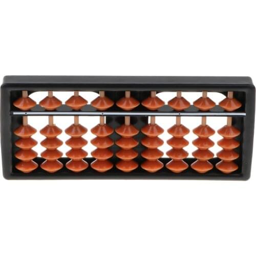 9-Column Soroban Mathematics Calculator Count Kids Educational Toy