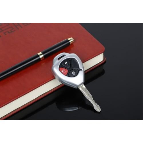 Car Key Case Key Cover Sticker for Toyota 4Runner 2010+ SR5/TRD Stylish Car Accessories Interior Decoration Red Silver