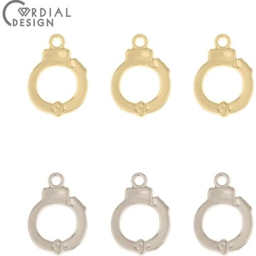 Cordial Design 200Pcs 11*16MM Jewelry Accessories/Earrings Pendant/DIY Charms/Loop Shape/Hand Made/Jewelry Findings & Components