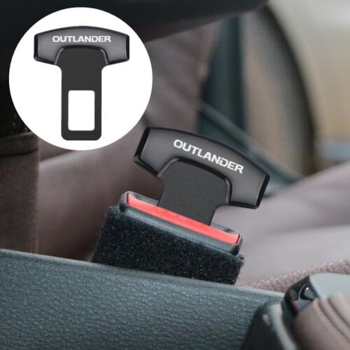 For Mitsubishi Outlander 2013-2019 Accessories Car Styling Car Belt Buckles Car Seat Safty Belt Alarm Canceler Stopper 1pcs