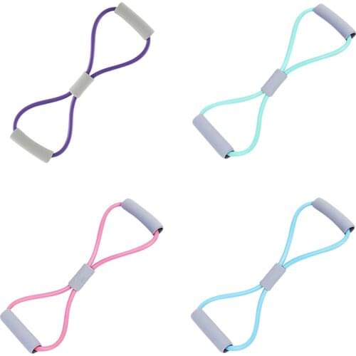 Figure 8 Elastic Rope Resistance Band Chest Expander Back Stretch Rubber Band Yoga Fitness Equipment