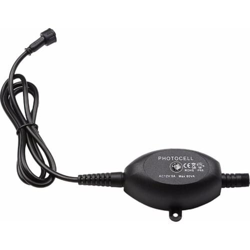 IP68 Waterproof Max 60W Photoelectric Switch DC12V Ultra-sensitive Light Sensor Automatically Photocell Switches T101