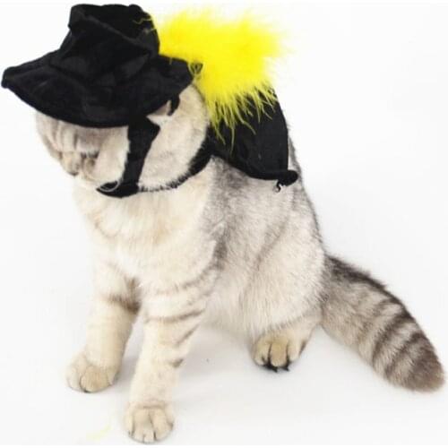 Cool Magic Black Cat Dog Halloween Costume Cosplay Cloak Shawls Cape Set Full Dress Halloween Birthday Party Gift Pet Supplies