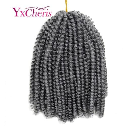 Curly Crochet hair Braid synthetic Ombre Braiding Hair Extensions Spring Twist Hair Crochet Braids nubian twist