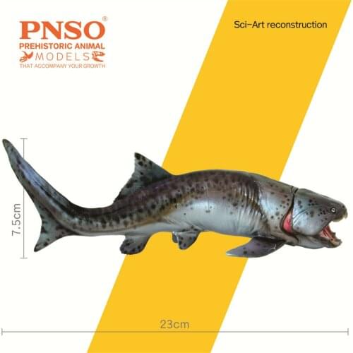 PNSO Dunkleosteus Zaha Model Prehistoric Dinosaur Figure Animal Collector Toy Decor Gift Kids Adult Education Movable Jaw Model