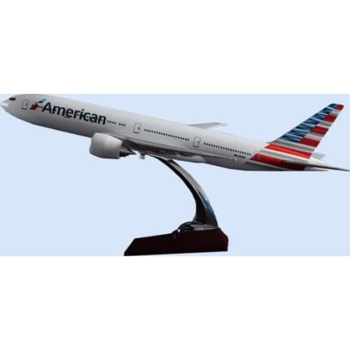 47cm Resin KLM Holland B747 Aircraft Model United States American Airlines B777 Airbus Model Travel Gift Aircraft Model Gift