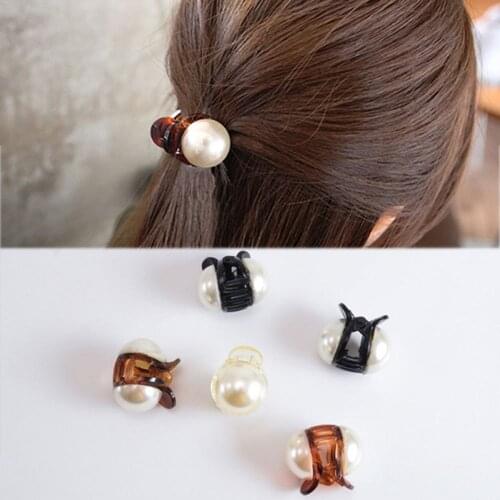 Fashion Women Girls Pearl Hair Clip Hairpin Gifts Mini Hair Claw Vintage Retro Hair Clips Styling Tool Hair Accessories