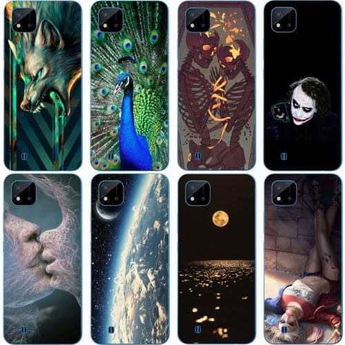 Fashion Soft silicone TPU Back Cover For OPPO REALME C20 Phone Funda Case For OPPO Realme C20 Cute Cartoon Case