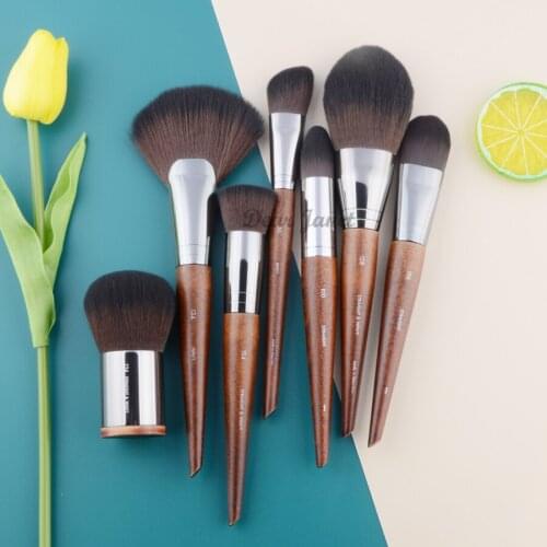 MUF High quality Professional Makeup brushes Powder Blusher Highlight Foundation eyeshadow eye detail Make up brush wood handle