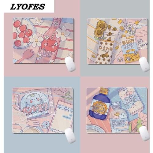 Kawaii Desk Pad Laptop Mouse Mat for Office Home PC Computer Keyboard Cute Mouse Pad Deskpad Gaming Desk Mats Gamer 22x18cm