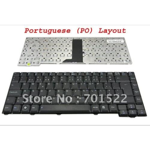 New PO Notebook Laptop keyboard for ASUS F2 F3 (28Pin) Series Black Portuguese version - V012462BK1
