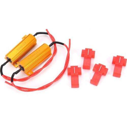 New Fast Hyper Flash Turn Signal Blink 50W 6 ohm RX24 Load Resistor Fix LED Bulb