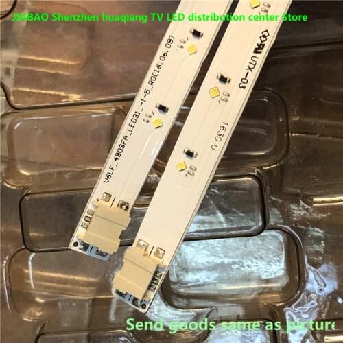 New Kit 2 PCS 31LED 515mm LED backlight strip for Samsung Louvre 49 160628 R L Diamond BN96-4659A 4660A BN95-03721A UE49K5100
