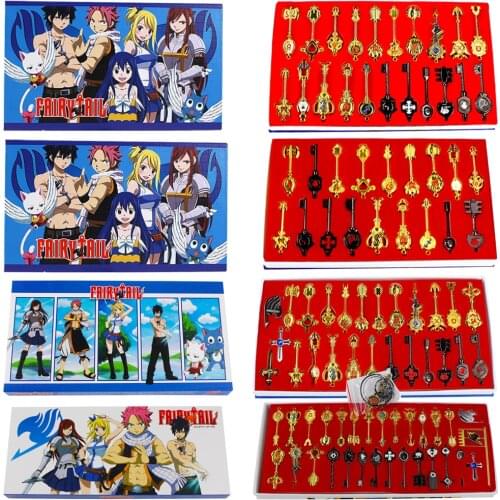 4Styles Fairy Tail Lucy Celestial Zodiac Spirit Gate Keys Necklace Pendant 4-10cm
