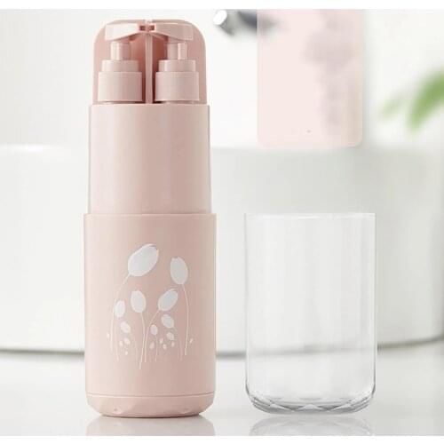 Portable Toiletries Partition Storage Cup Washing Cup Travel Bathroom Washing Set Portable Bottle Loading Washing Gift Set
