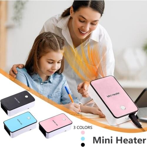Handy Portable Mini Fan Heater Desk Desktop Winter Warmer Fast Electric Heater Thermostat Fan For Living Room Bedroom Office