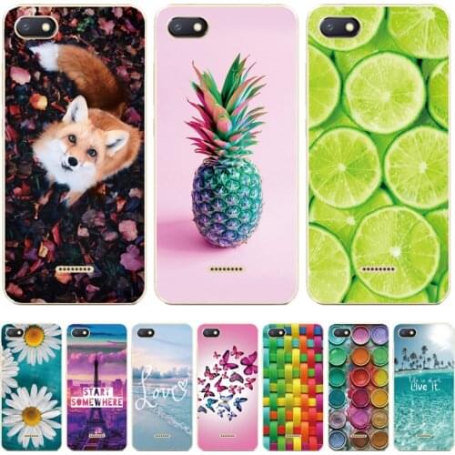 Silicone Phone Cases For Xiaomi Redmi 6A / 6 Case Silicon Soft TPU Back Cover For Xiaomi Redmi 6 Redmi6A 6 A Case Coque Funda