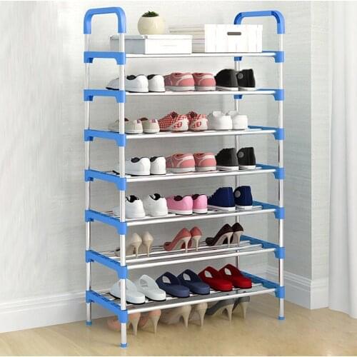 Shoe Rack Thicken Metal Standing Shoe cabinets Space-saving Shoes Storage Shelf Home Organizer Furniture Simple DIY Shoes Rack