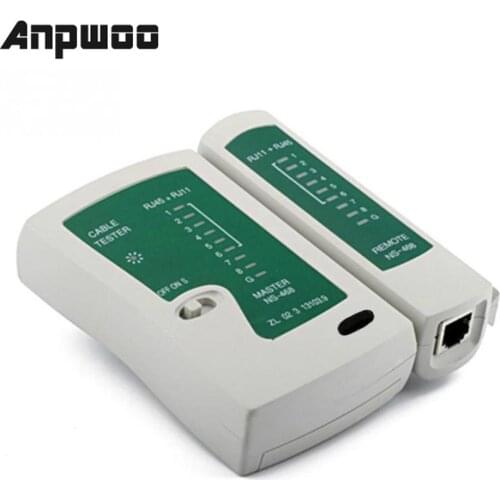 ANPWOO Professional Network Cable Tester RJ45 RJ11 RJ12 CAT5 UTP LAN Cable Tester Detector Remote Test Tools Networking