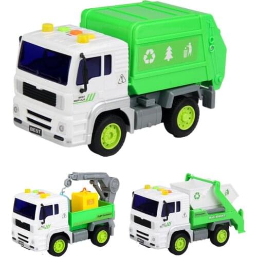 High Quality New Sanitation Truck Toy Model Educational Durable Car Model For Kids Car Vehicle Toy Truck Toys For Boys Children
