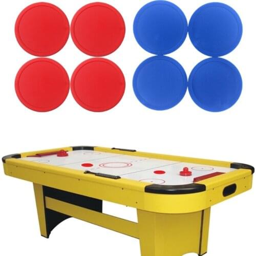 4Pcs/Set 75mm Air Hockey Pucks Replacements Durable Plastic Lightweight Table Game Ice Hockey Pucks Accessories for Party