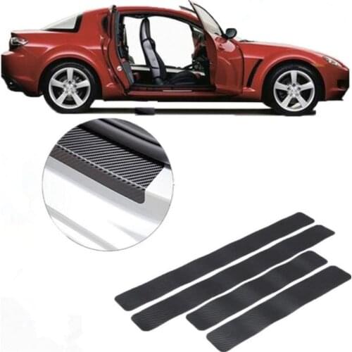 4pcs Set Car Door Sill Protector Stickers For SEAT Ibiza Leon Toledo Arosa Alhambra Exeo Supercopa Mii Altea Cordoba