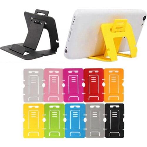 5Pcs Lazy Plastic Universal Portable Foldable Card Mobile Phone Stand Holder