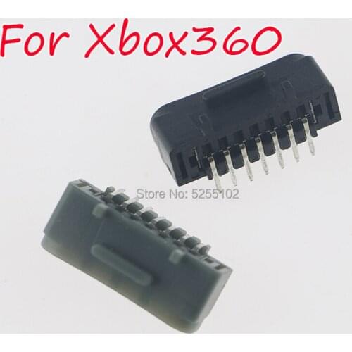5pcs Replacement Parts Power Charging Socket Plug USB Interface Socket For Xbox 360 Controller Black & Grey Repair