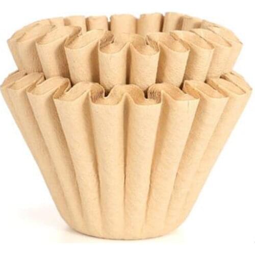 50pcs/bag Basket Coffee Filters Papers For 1-4 Cups No Bleach Environmental Filter Paper Drip Coffee Tools For barista