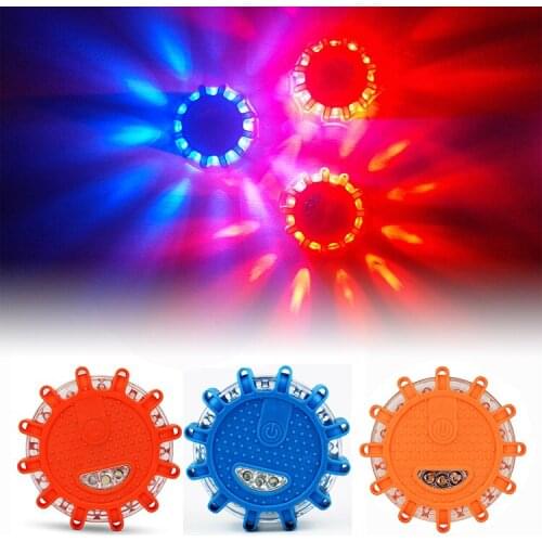 Emergency Flares for Cars Roadside Safety Discs,LED Safety Flare Emergency Lights for Safer on The Road
