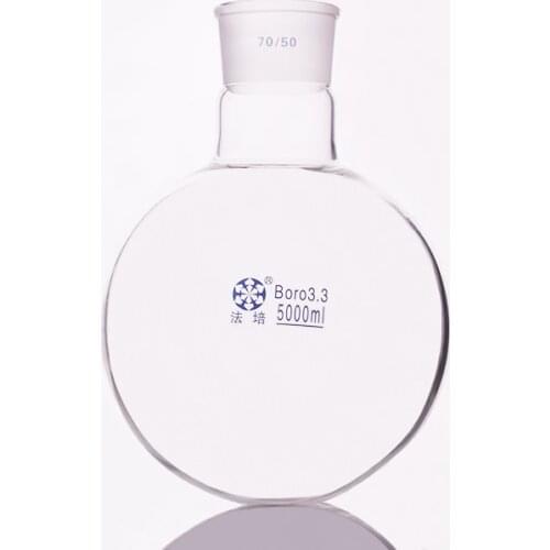 Single standard mouth round-bottomed flask,Capacity 5000ml and joint 70/50,Single neck round flask