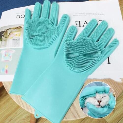 Hot Pet Dog Cat Grooming Brush Glove Pet Hair Deshedding Comb Brush Tool Puppy Massage Glove Anti-scratch Animal Comb Product