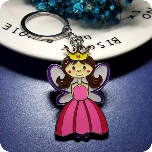GRANDBLING New Aarrival Cut Fairly Princess Style Key Rin Holder Key Chain Gift