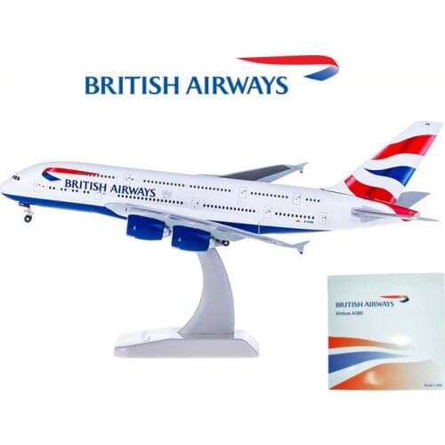 Hogan 1:400 Scale for A380 Planes Model Airplanes British Airways Airlines Alloy Aircraft Plane collectible display model toy