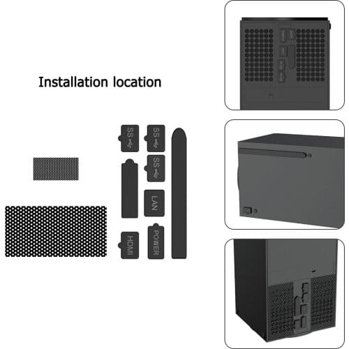 Gaming Console Anti Dust Covers Net Silicone Plugs Stopper Dustproof Suit Kits Electronic Machine Game Parts