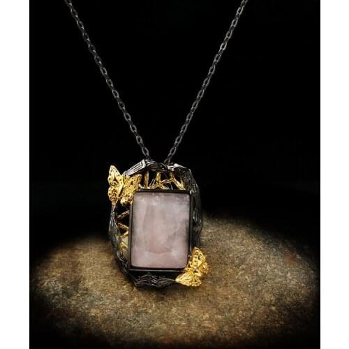 Exquisite Lady Butterfly Pendant Necklace Square AAAA Zircon Crystal Pendant Sweater Chain Temperament Luxury Lady Jewelry