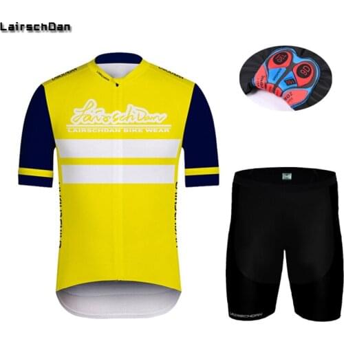 LairschDan Men Team Cycle Jersey Set Roupas Ciclismo Masculino 2021 Road Bicycle Super Light Riding Clothes Breathable Bike Wear