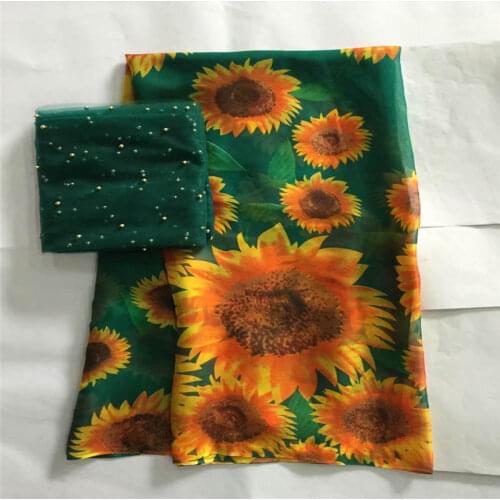 LX!2019 High quality African soft silk fabric for garment neat embroidery on the material with swiss voile lace tissu! F32419