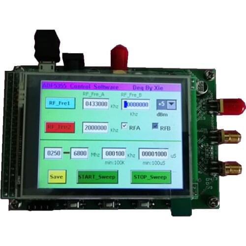 ADF5355 Module Touch Color Screen Sweeping RF Signal Source VCO Microwave Frequency Synthesizer PLL