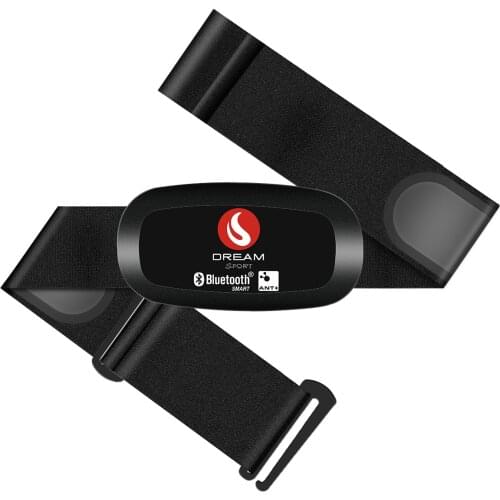 ANT + Bluetooth Heart Rate Monitor Chest Strap Sensor for Men Women Cycling Running Swimming Sports Fitness DREAMSPORT