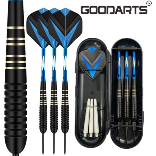 GOODARTS Professional Pointed Darts Indoor Sports Games 21g Standard Darts Set Steel Tip Darts Case Aluminum Shafts Flight